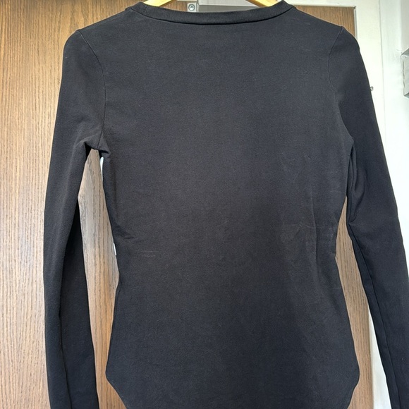 Black Adidas Originals Size M Logo Body Sportbody Trefoil Bodysuit Top FM2651 - Picture 9 of 16